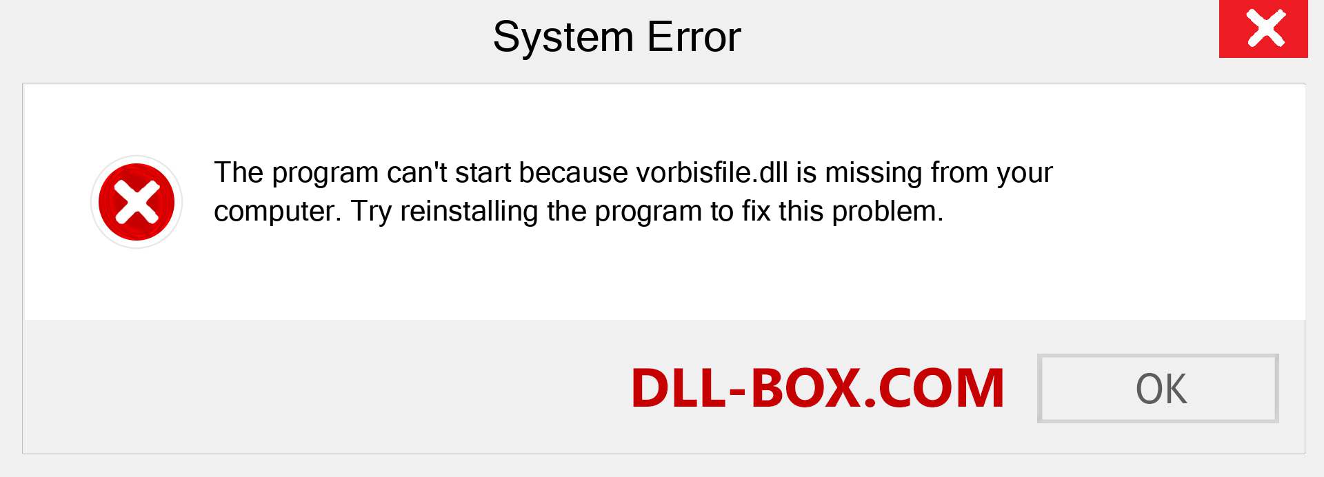  vorbisfile.dll file is missing?. Download for Windows 7, 8, 10 - Fix  vorbisfile dll Missing Error on Windows, photos, images